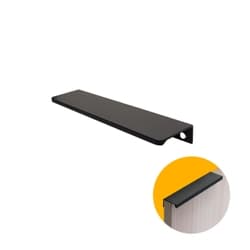 Puxador Roma 8015 Em Alumínio Cor Preto 146 Mm Alternativa