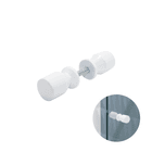 Puxador Duplo Branco Brilhante 15 X 25 Mm Para Portas Criativa