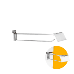 Gancho Painel Canaletado 25cm Com Suporte Etiqueta