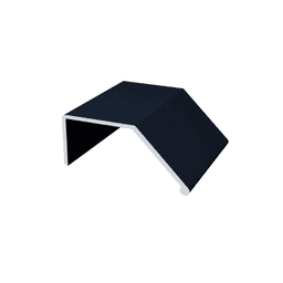 Perfil Puxador Testeira Em Preto Fosco de Encaixe de 20 Mm Rm085 Rometal