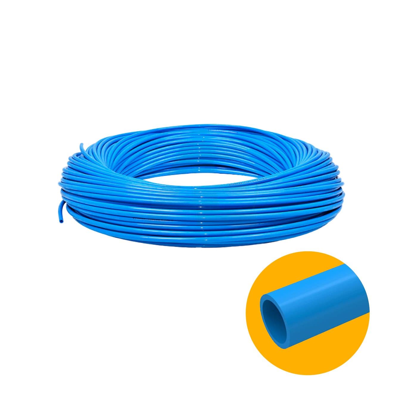 Mangueira Pneumática 4 Mm Azul 1 Metro