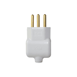 Plugue 2 P + T Macho 10 A 250 V Ilumi