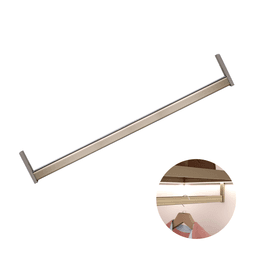 Cabideiro de Led Editável de 850 A 1200 Mm Em Inox Fosco Com Sensor Presença 3000k Branco Quente Led Line