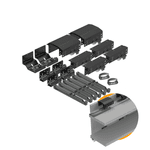 Kit Sistema Para Porta de Correr Dominus | 50 A 80 Kg | Para 3 Portas Rometal