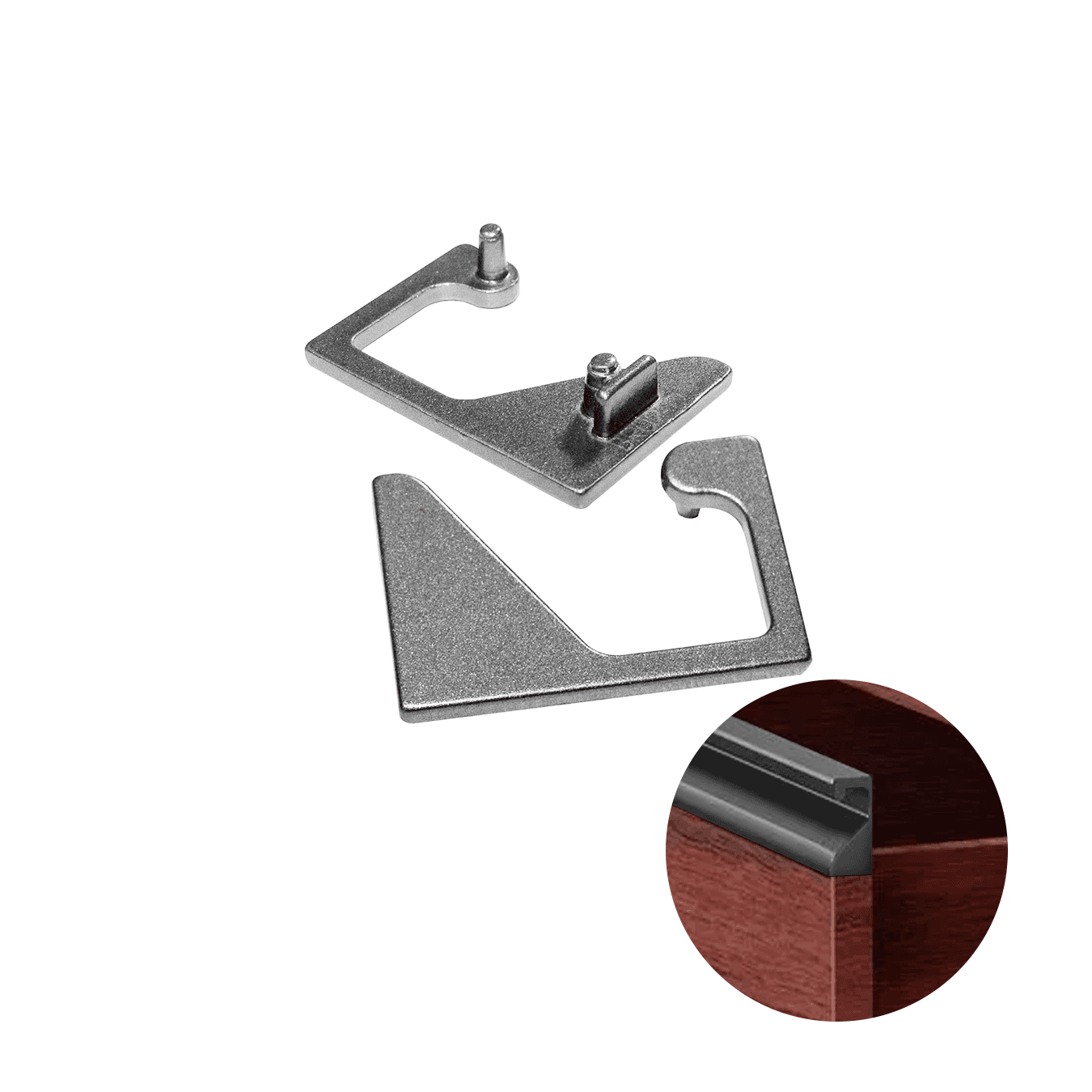 Ponteira Para Puxador Anodizado de 18 X 30 Mm 0258 Dmt