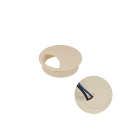 Passa Fio 59 Mm Marfim Para Mesas E Bancadas - Bigfer