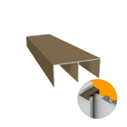 Trilho Superior Champanhe 1001 Rm-030 Rometal