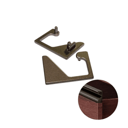 Ponteira Para Puxador Bronze de 15 X 30 Mm 0257 Dmt