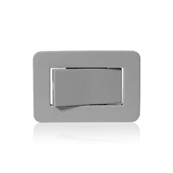 Interruptor Paralelo Simples Cinza Easy Instal Para Embutir 1 Tecla de 6a 250v Guidini
