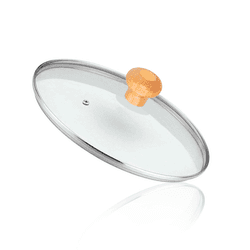 Tampa Redonda de Vidro Temperado de 35 Cm Panela E Frigideira Mk