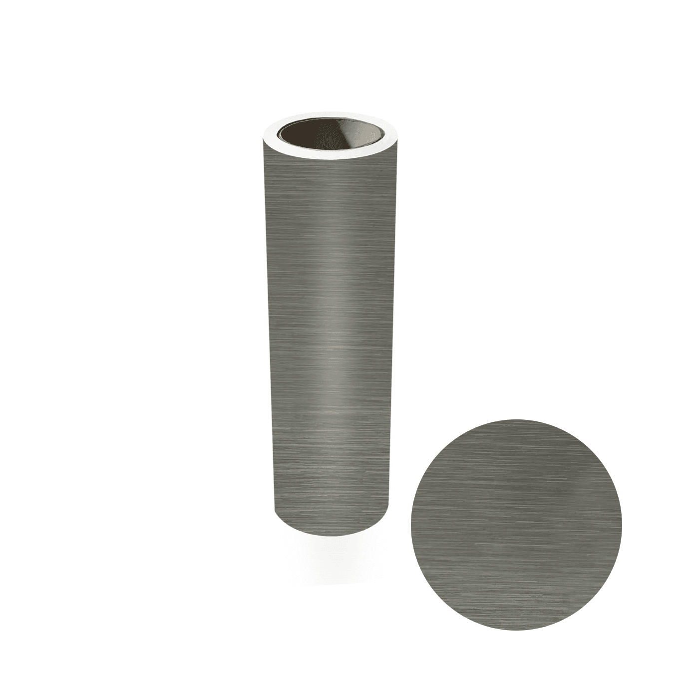 Revestimento Adesivo Para Envelopamento Cor Inox Escovado 1 Metro