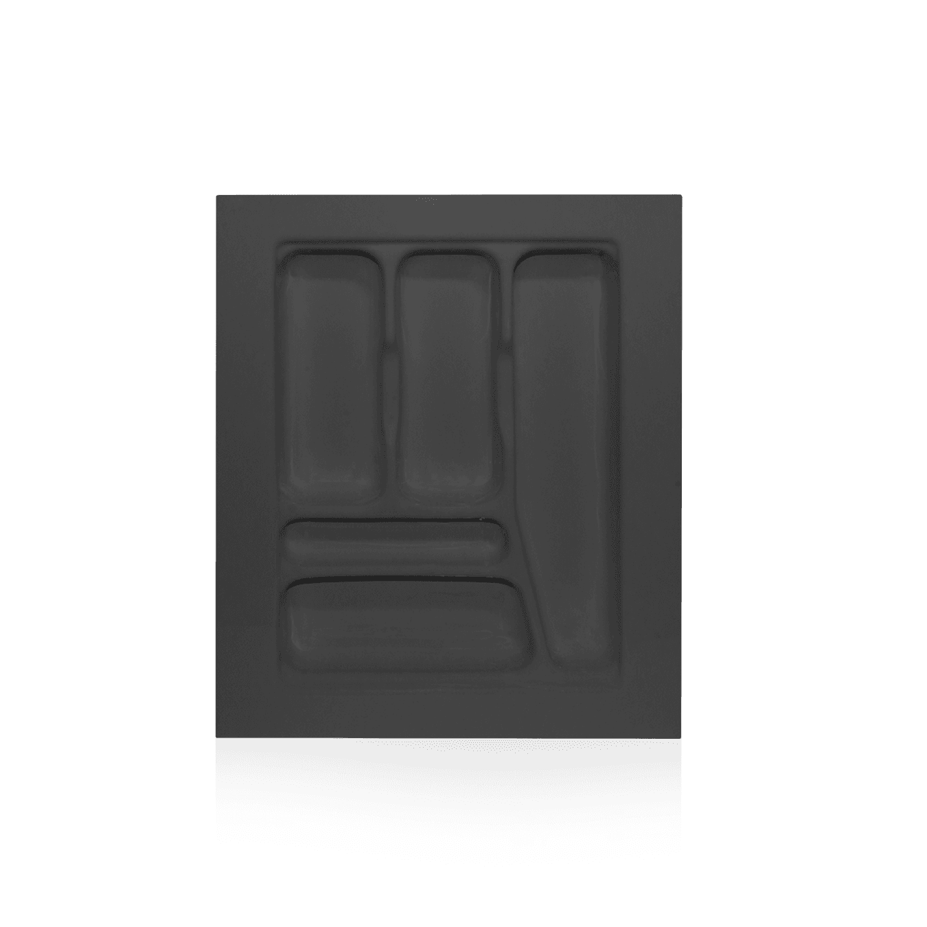 Divisor de Talher Para Gaveta 5 Nichos 37,5x47,5cm Cor Prata