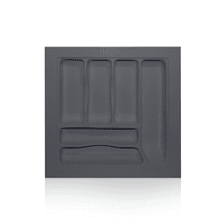 Divisor de Talher Para Gavetas 6 Nichos 45,6x49,1cm Cor Prata