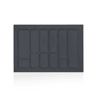 Divisor de Talheres Para Gavetas 11 Nichos 75,5x49,5cm Cor Prata