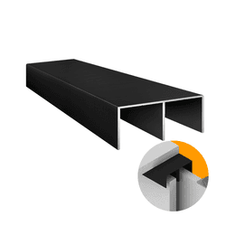 Trilho Superior Rm-030 Preto Rometal