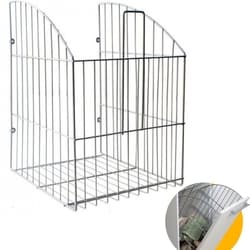 Tulha Basculante 35 Cm Cromada Para Embutir No Armário