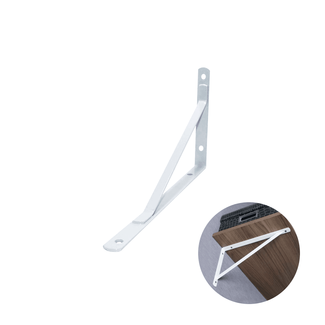 Suporte Mão Francesa Reforçada 45 Cm Branca - Sr
