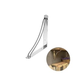 Suporte Mão Francesa Inversa Cromada 20 X 20 Cm