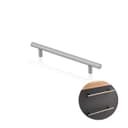 Puxador Haste Redondo Aço Inox 201 Escovado 192 Mm / 30 Cm Para Gavetas Dmt