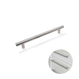 Puxador Haste Redondo Aço Inox 201 Escovado 384 Mm / 60 Cm Para Gavetas Renna
