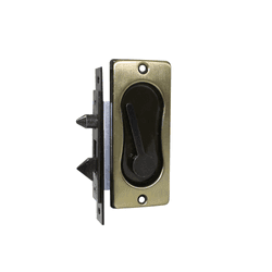 Fecho Concha Dourado de Embutir Para Janelas E Portas