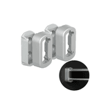 Suporte Lateral Anodizado Para Cabideiro Vesto Rm282 Rometal