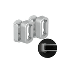 Suporte Lateral Anodizado Para Cabideiro Vesto Rm282 Rometal