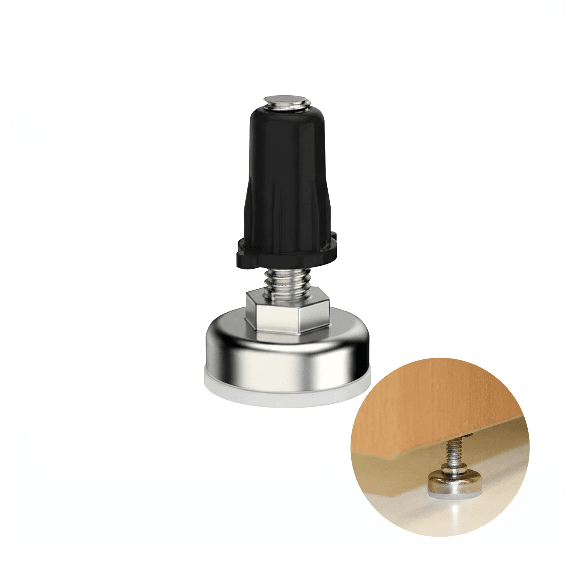Sapata Pé Nivelador Regulável 6 Mm Com Bucha Mk