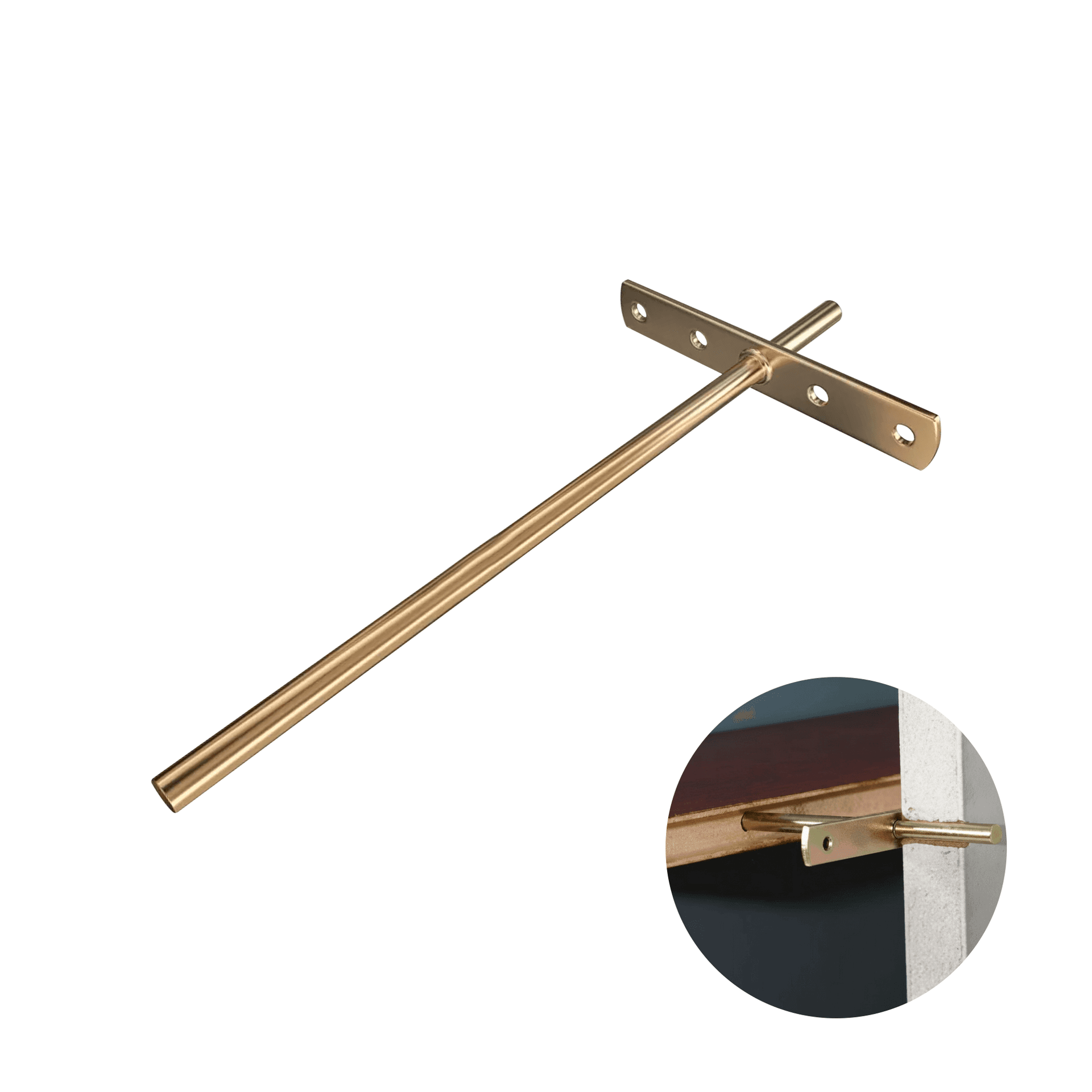 Suporte Prateleira Interno Bicromatizado Ø10 X 250 Mm