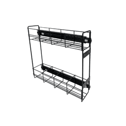 Porta Óleo Organizador de Cozinha Cor Preto Fosco