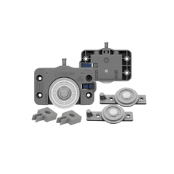 Kit Jp240 Para Porta Correr Guia Click Soft 26 Mm