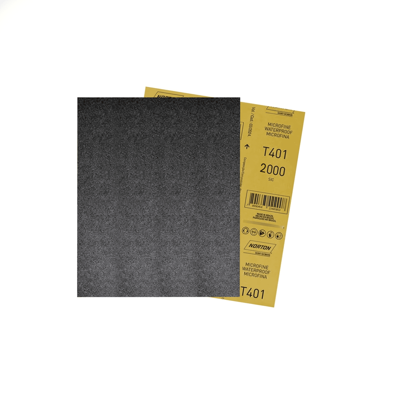 Lixa D’água Microfina Gramatura 2000 T401 230x280 Folha Norton
