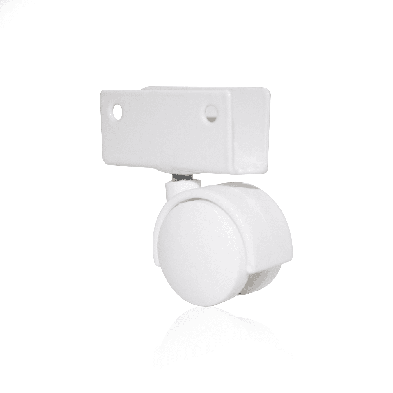 Rodizio Sem Freio Rb30 Chapa U 15mm Branco