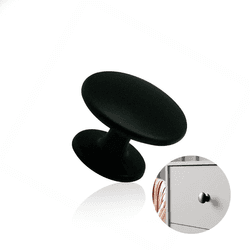 Puxador Ponto Sinnai Preto 30 Mm Il808