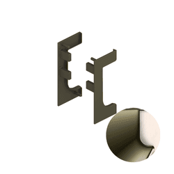 Ponteira Vazada Champanhe 1001 Perfis Cava Led Pe-281