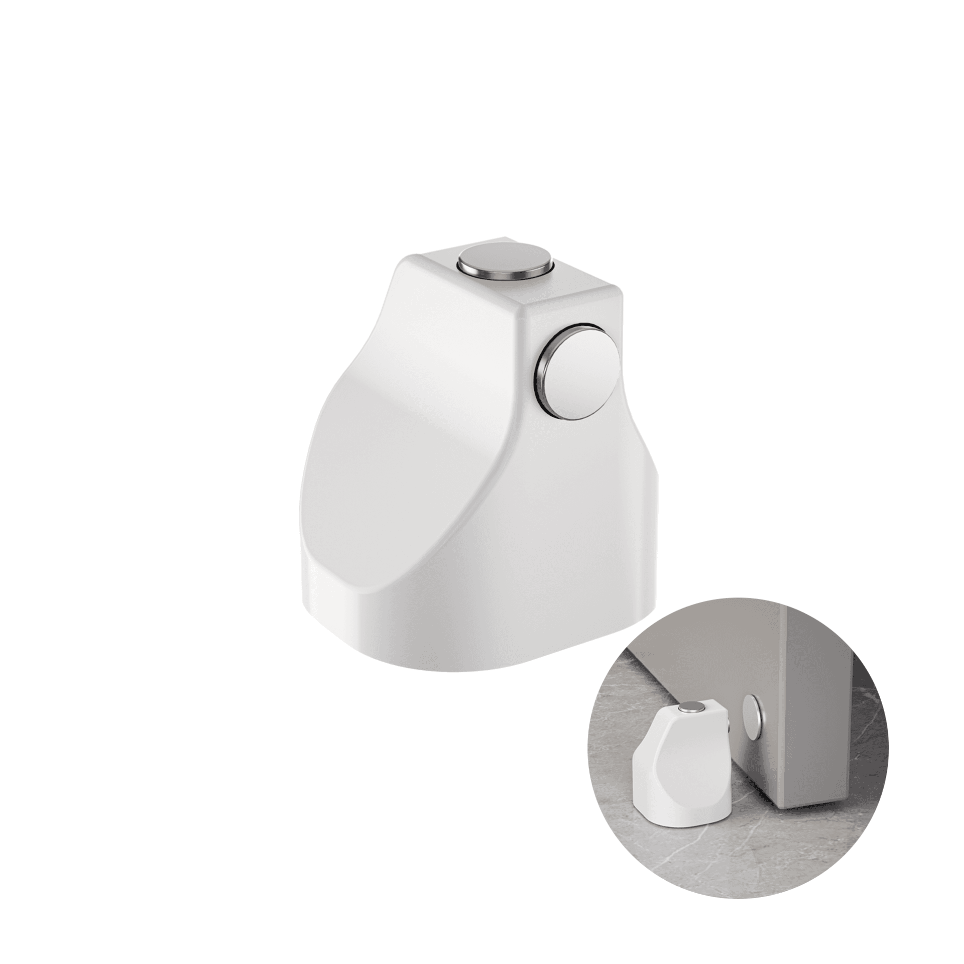 Prendedor de Porta Magnetico Branco Stam