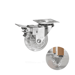 Rodízio Sollo Em Gel 50mm Com Freio