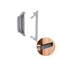 Ponteira Puxador Cromo Acetinado Pe-416