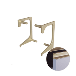 Ponteira Puxador Champanhe Claro Inox 18 Mm Pe175