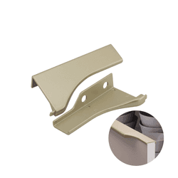 Ponteira Puxador Facetato Champanhe Claro Inox 18mm Pe183
