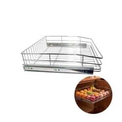 Gaveta Fruteira Deslizante 47cm Aço Cromado