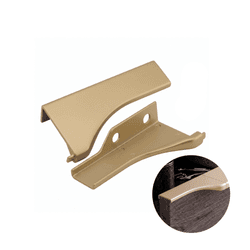 Ponteira Puxador Facetato Dourado Fosco 20 Mm Pe183