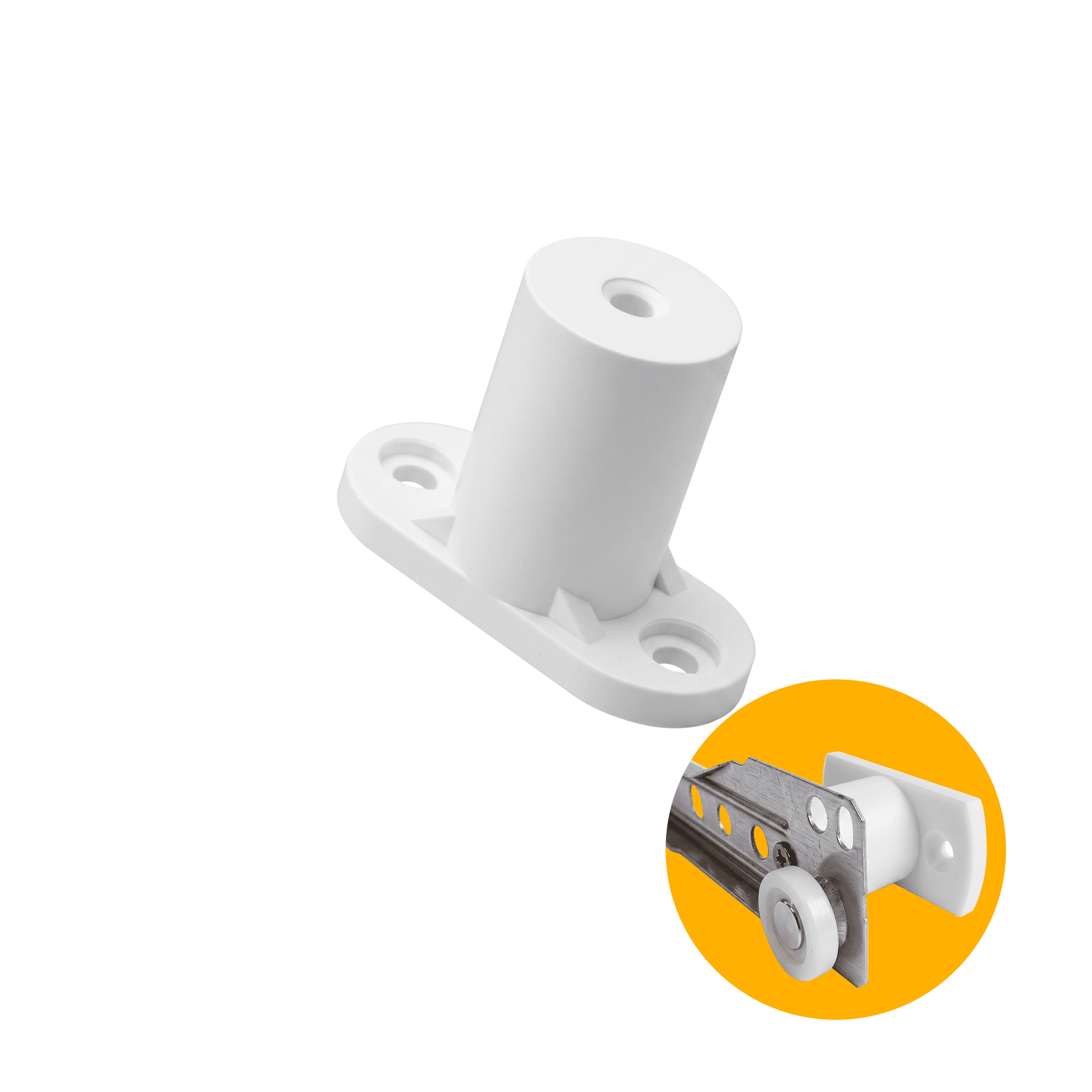 Espaçado Ou Distanciador 25 Mm Para Fixação de Corrediças Branco